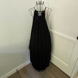 ANGL Black Dress with Lace Overlay and Fabric Lining Size M